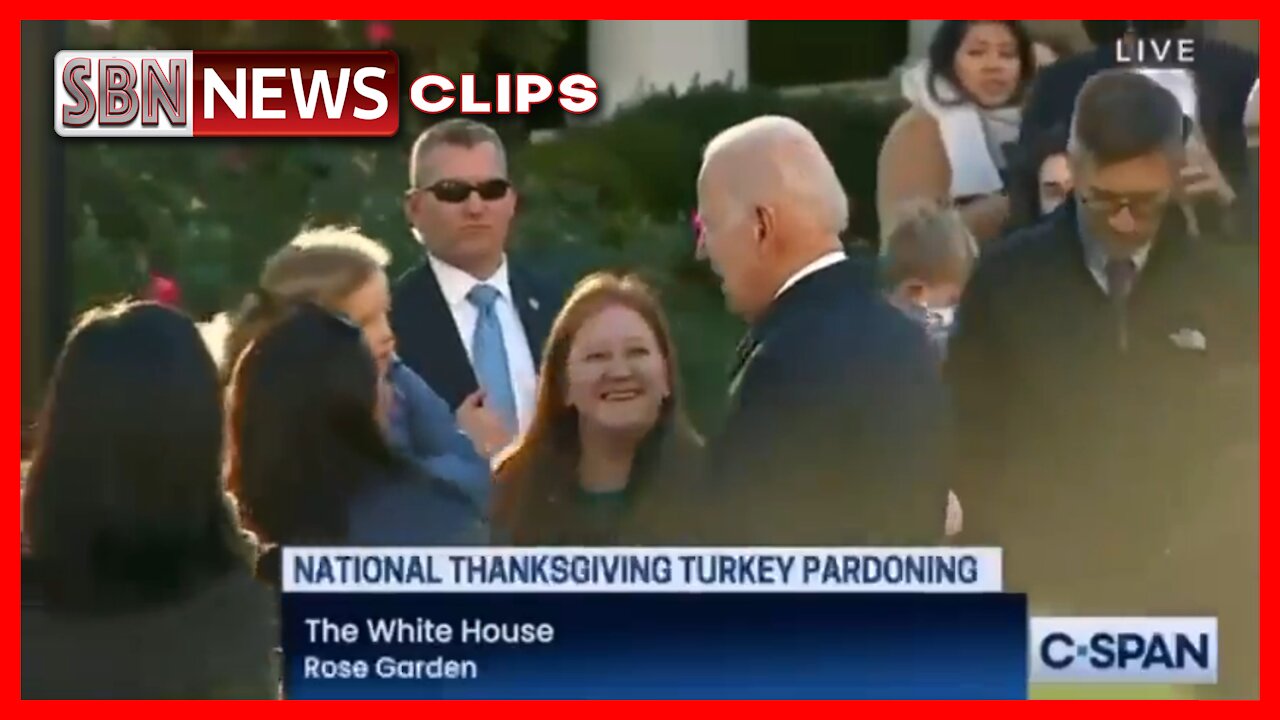 A Little Girl "Karate Blocked" Biden at the National Thanksgiving Turkey Pardoning - 5160