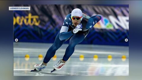 Emery Lehman bringing lucky piece of Pettit to Olympics as he steps up for 5,000m skating