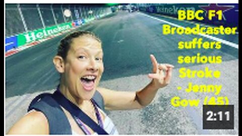 BBC F1 Broadcaster suffers serious Stroke - Jenny Gow (45)