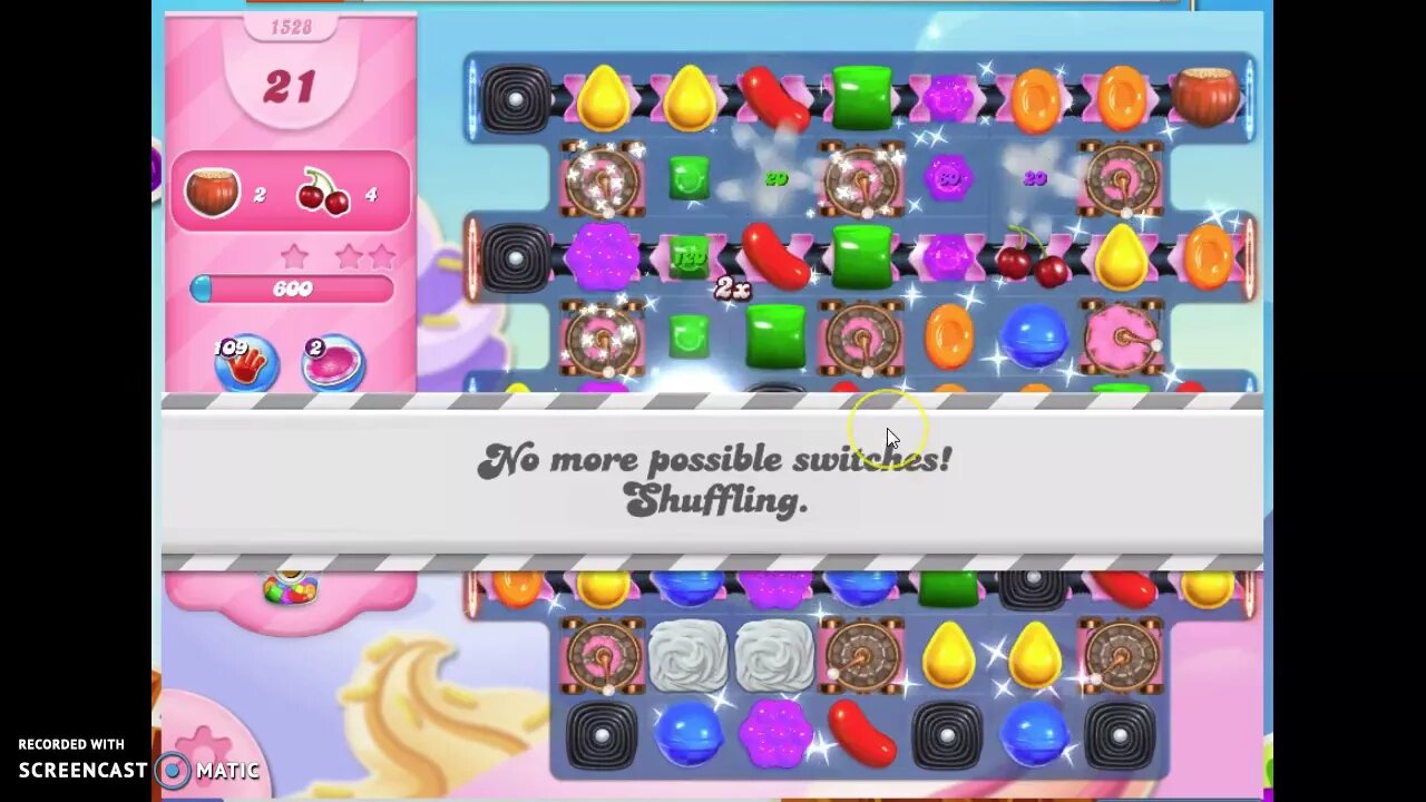 Candy Crush Level 1528 Audio Talkthrough, 3 Stars 0 Boosters