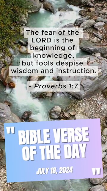 Bible Verse of the Day: July 18, 2024