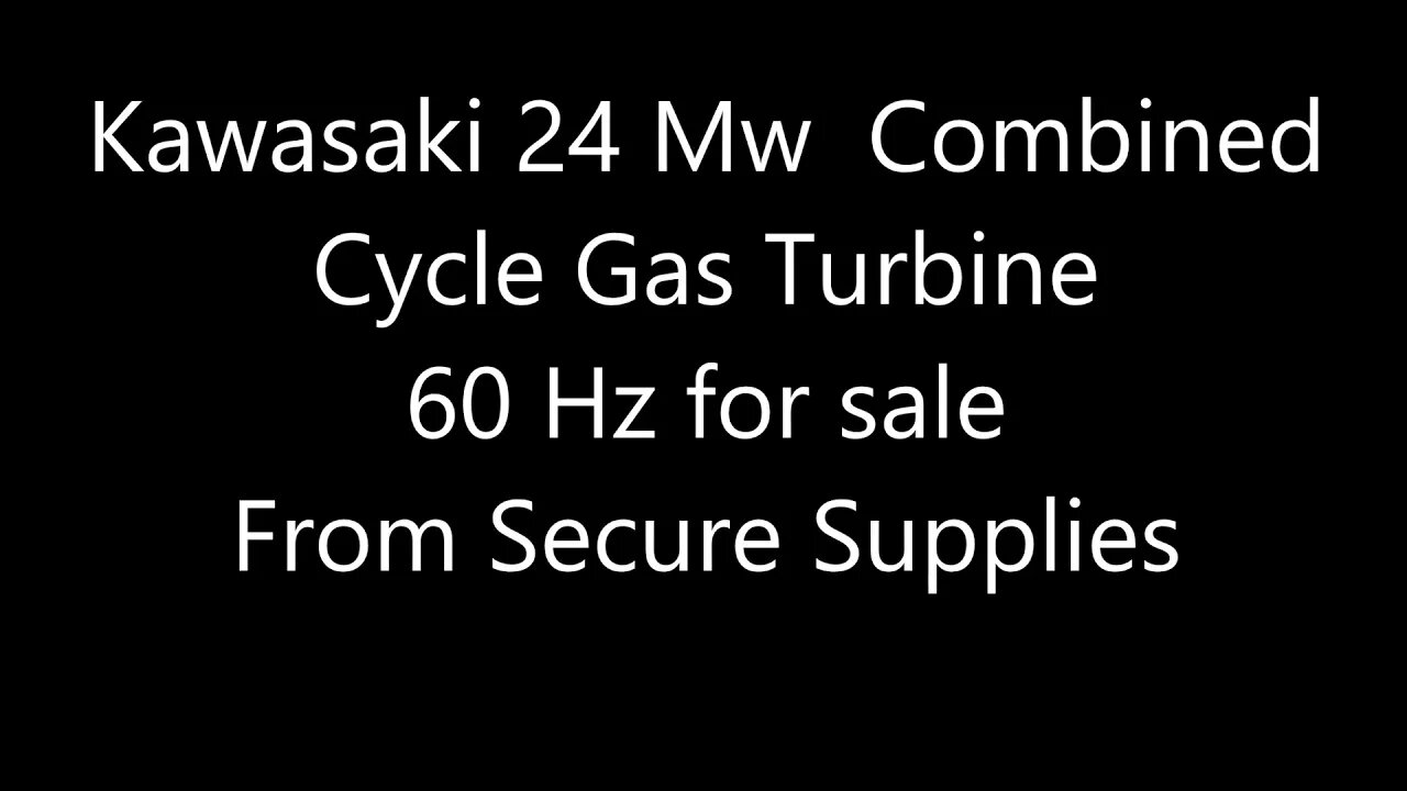 Gas Turbine Prime Load Power Plant Mw Class PPA Grid Electricity Production Unit