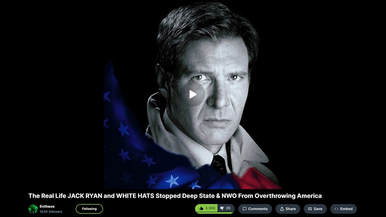 The Real Life JACK RYAN and WHITE HATS Stopped Deep State & NWO (MIRROR) ENTHEOS