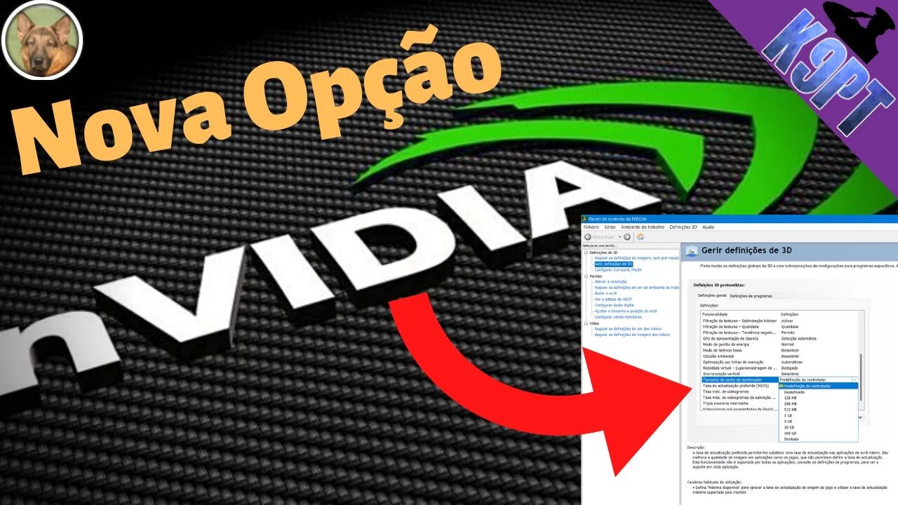 Novidade no Painel de Control da Nvidia!