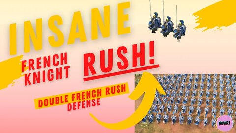 Double French Rush Defense - 2v2 - Age of empires 4