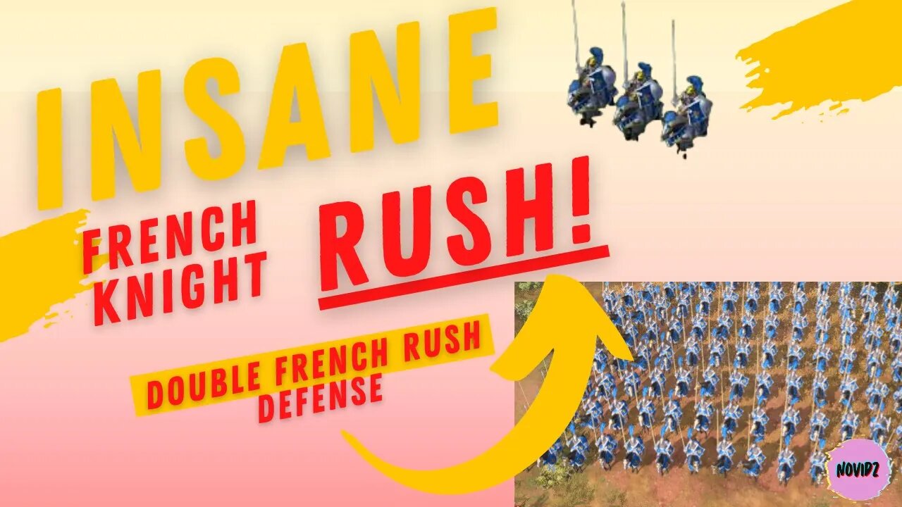 Double French Rush Defense - 2v2 - Age of empires 4