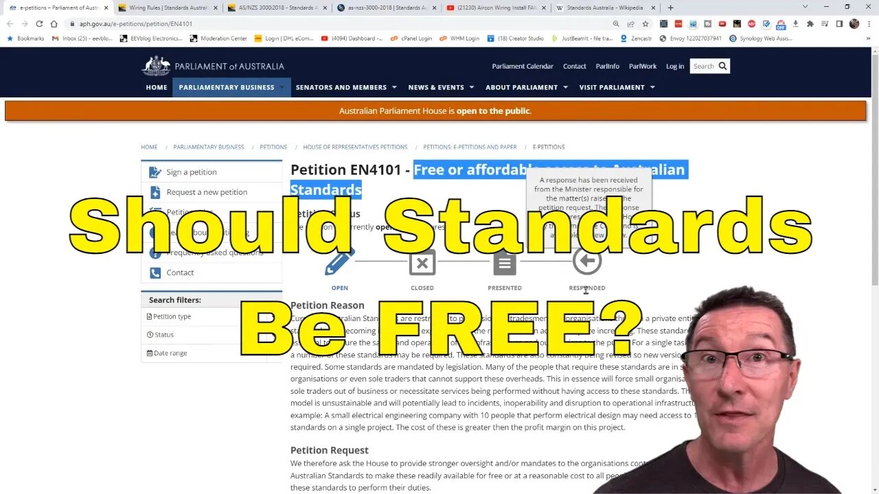 Petition - Australian Standards Should be FREE