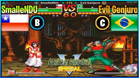 Samurai Shodown V Special (SmalleNDU Vs. Evil Genjuro) [Chile Vs. Brazil]