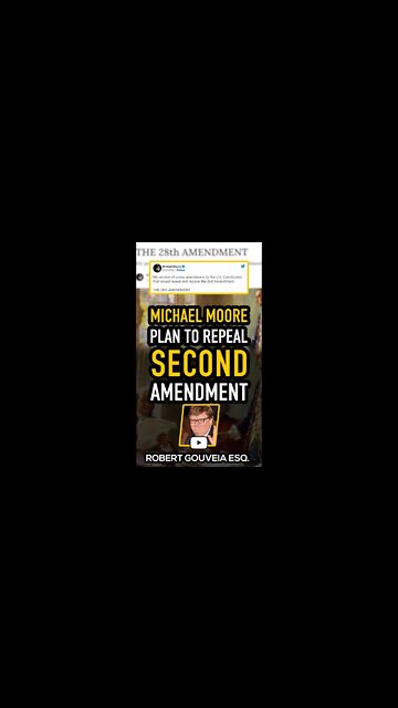 Michael Moore wants to Repeal the Second Amendment #shorts