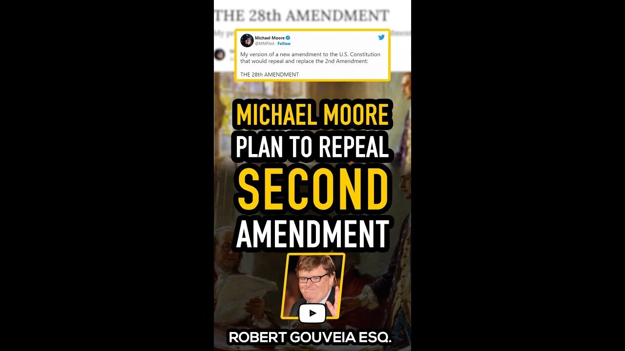 Michael Moore wants to Repeal the Second Amendment #shorts