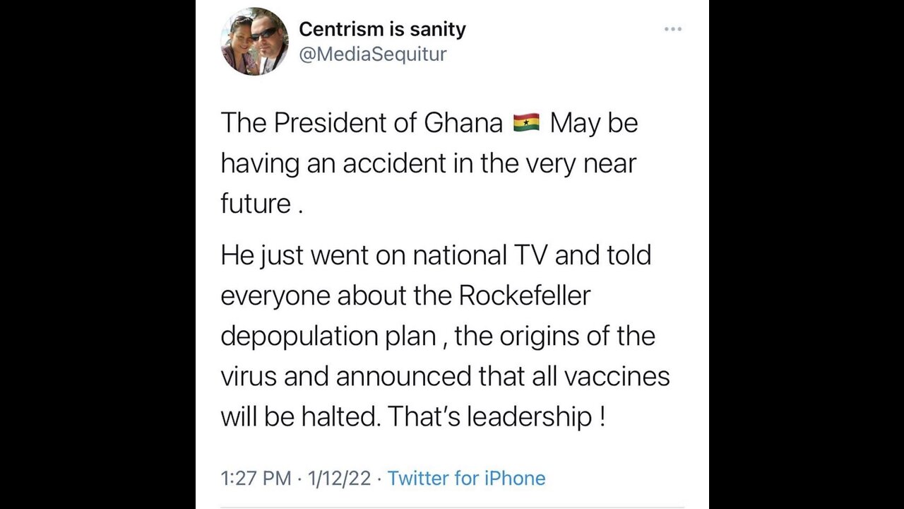 President of Ghana Denounces Rockefeller plan to depopulate the world