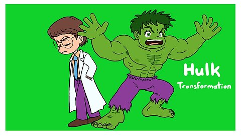 Green Hulk Transformation | Animation | Bruce Banner