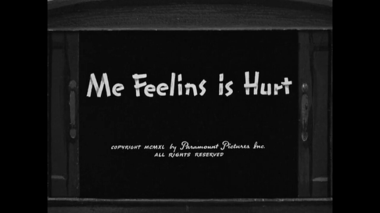 Popeye The Sailor - Me Feelins Is Hurt (1940)