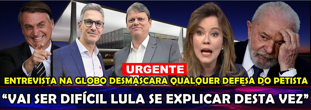 URGENTE“BOMBA” LULA SE ENTREGOU SEM QUERER SITUAÇÃO É DRAMÁTICA ENTREVISTA NA GLOBO DERRUBOU PETISTA