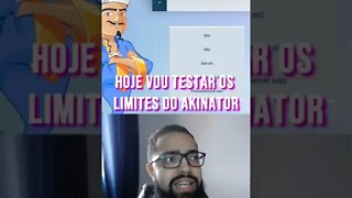 Respondi um não e o resto sim no Akinator e isso aconteceu #shorts
