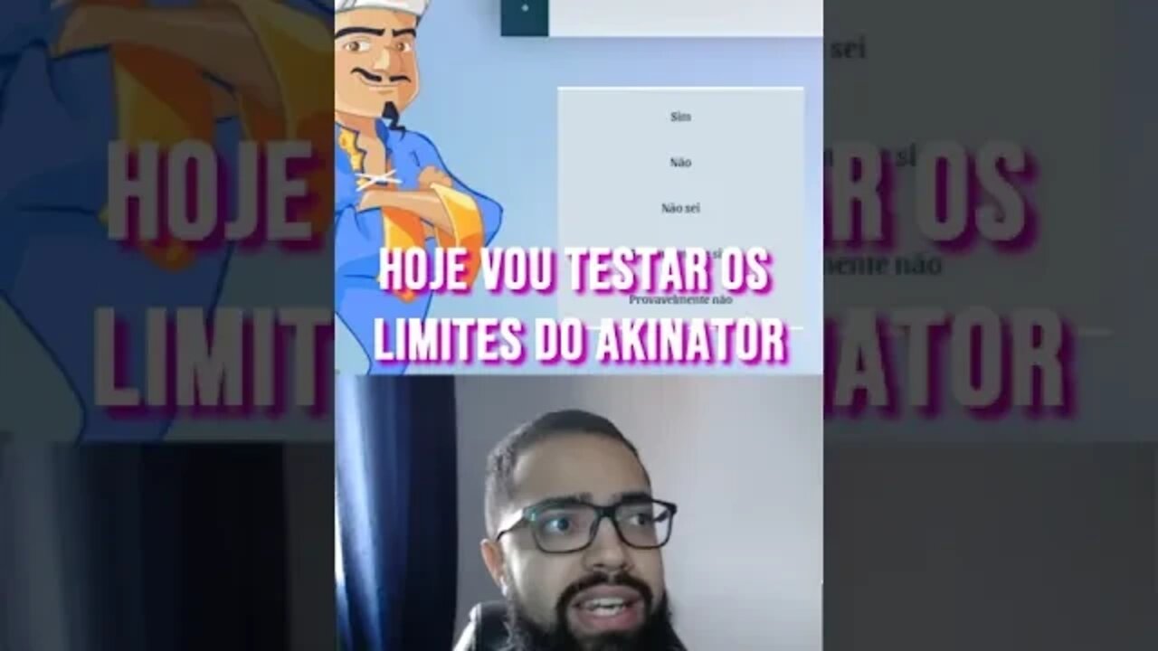 Respondi um não e o resto sim no Akinator e isso aconteceu #shorts