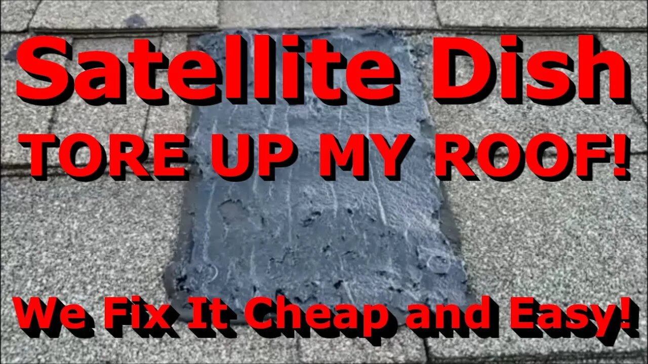 How to Patch a Roof after Removing a Satellite Dish