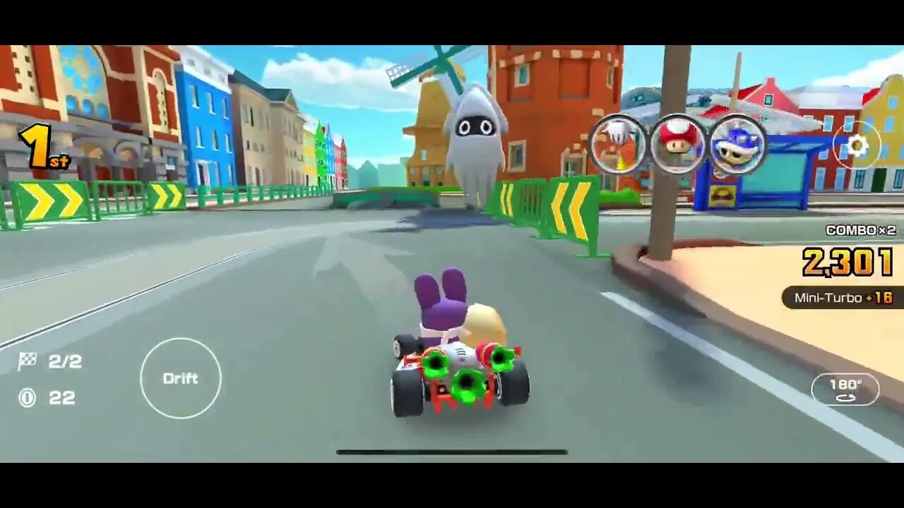 Mario Kart Tour - Amsterdam Drift 2R Gameplay