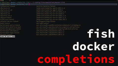 Setup docker completions in fish