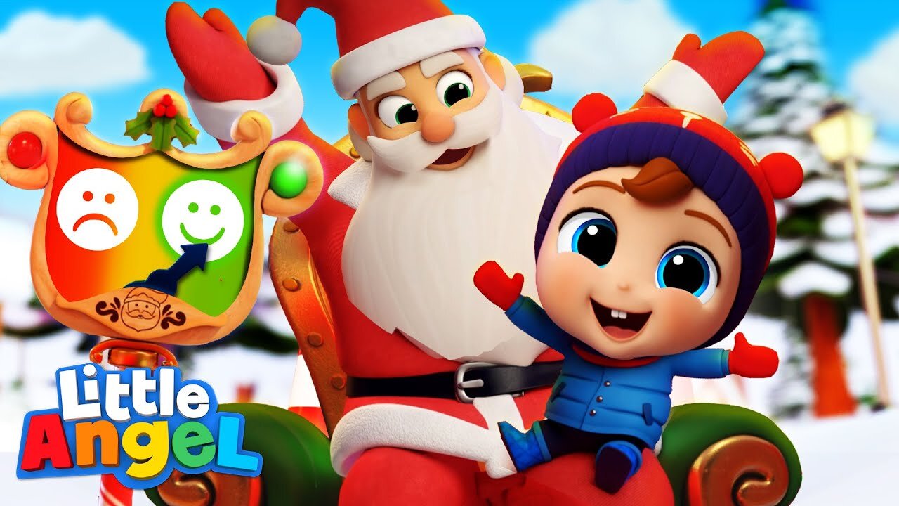 Naughty or Nice (Christmas Song) | Little Angel Kids Songs & Nursery Rhymes