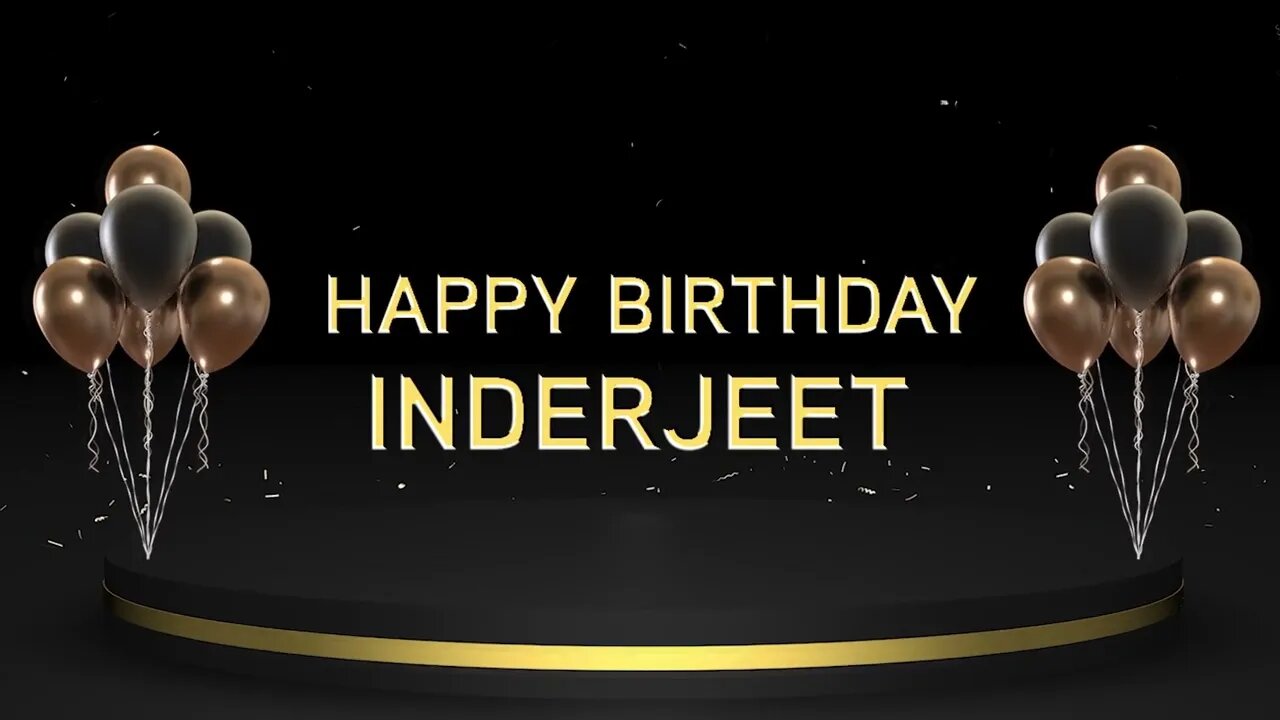 Wish you a very Happy Birthday Inderjeet