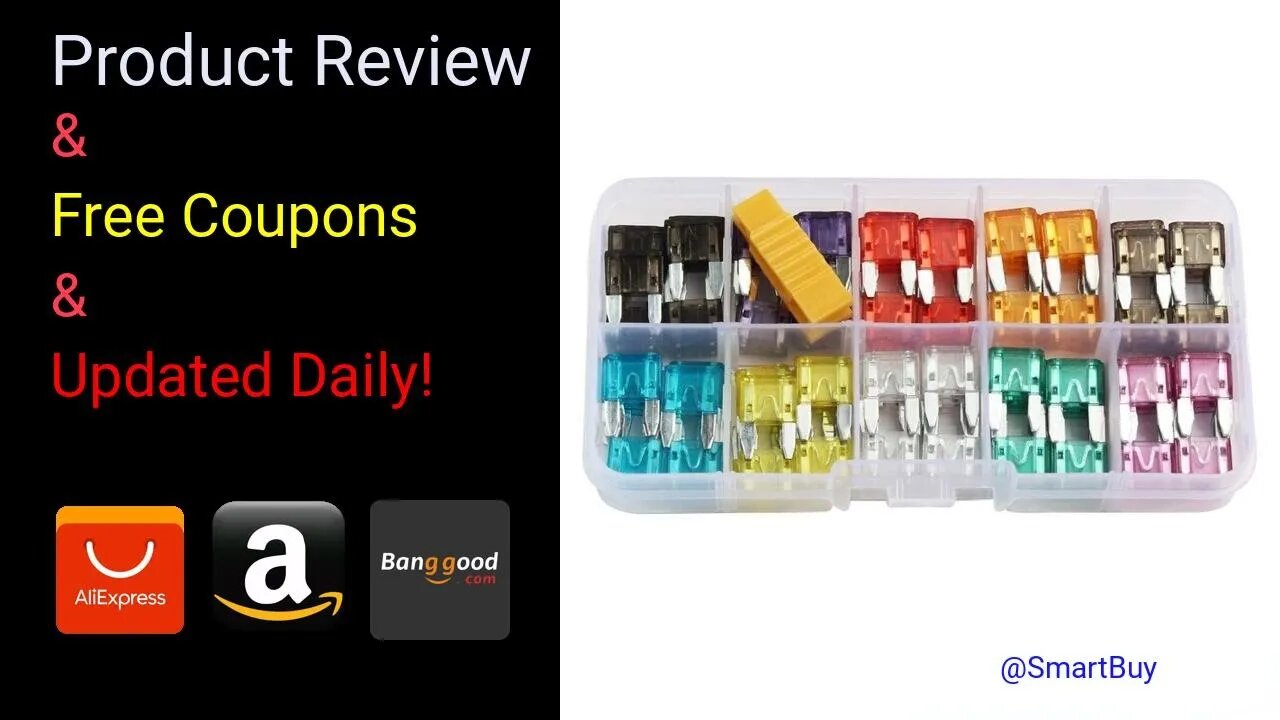 120pcs small car fuse combination Car insert box 2-35A insurance
