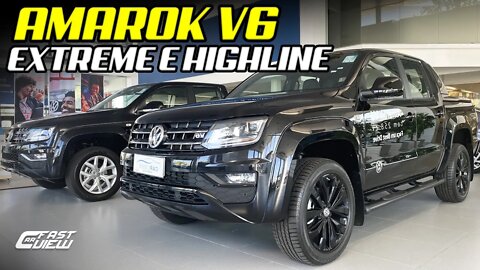 VOLKSWAGEN AMAROK V6 TURBO DIESEL EXTREME e HIGHLINE 2021! DIFERENÇAS DAS VERSÕES - Fast Car View