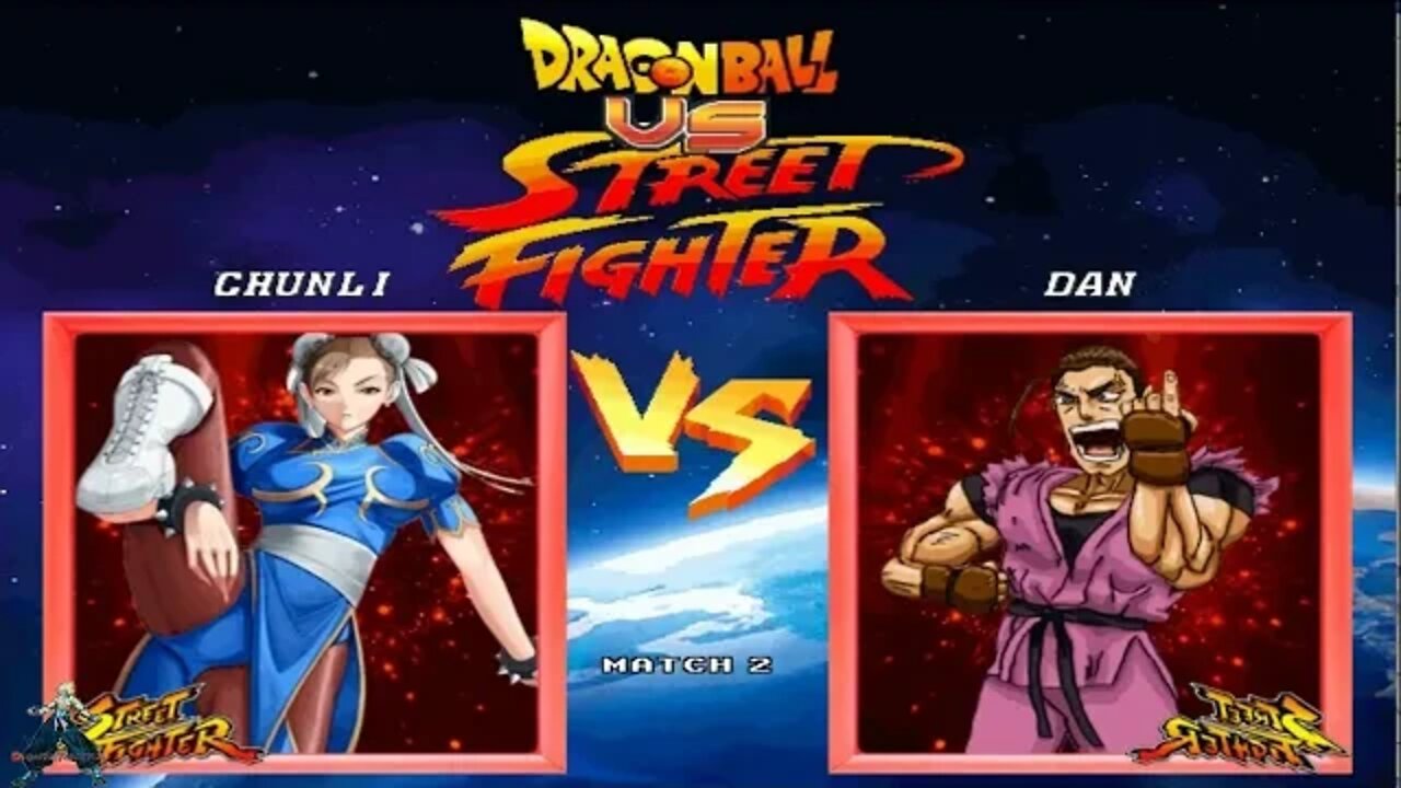 Dragon Ball VS Street Fighter 2 Play As Chun li