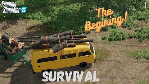 No Mans Land Survival Ep 1 | Getting started with just our lil yellow van.