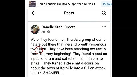 Darlies sister Playing Victim of Social media