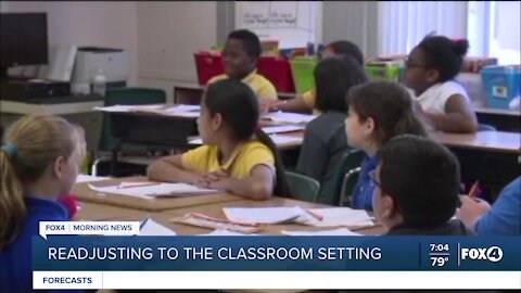 Readjusting to classroom setting