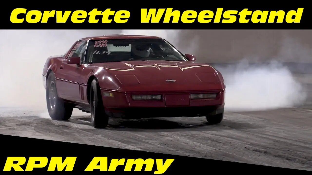 11 Second C4 Corvette Hard Launch [Wheelstand]