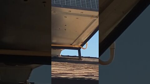 Rooftop pvc condensate leak and caused sheathing damage around the unit but not current sagging