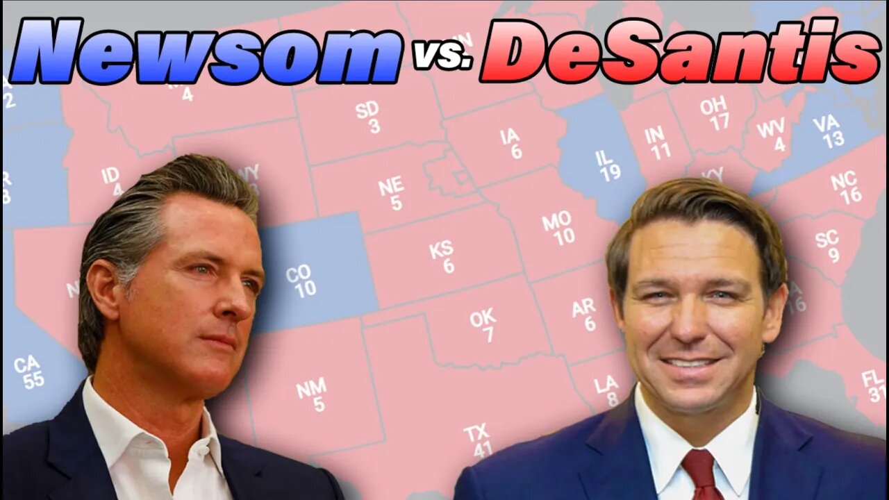 Ron Desantis VS Gavin Newsom 2024 Presidential Prediction