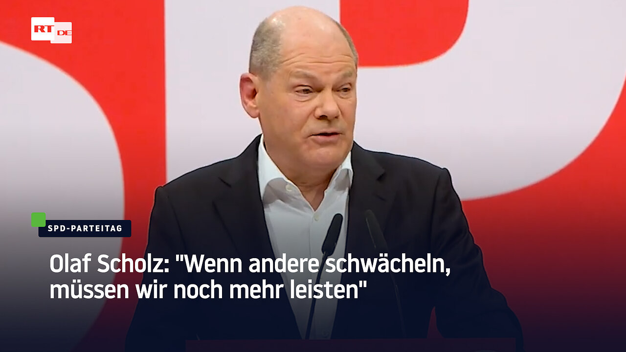 Olaf Scholz: "Wenn andere schwächeln, müssen wir noch mehr leisten"