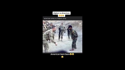 American soldier vs Afghan soldier wrestling