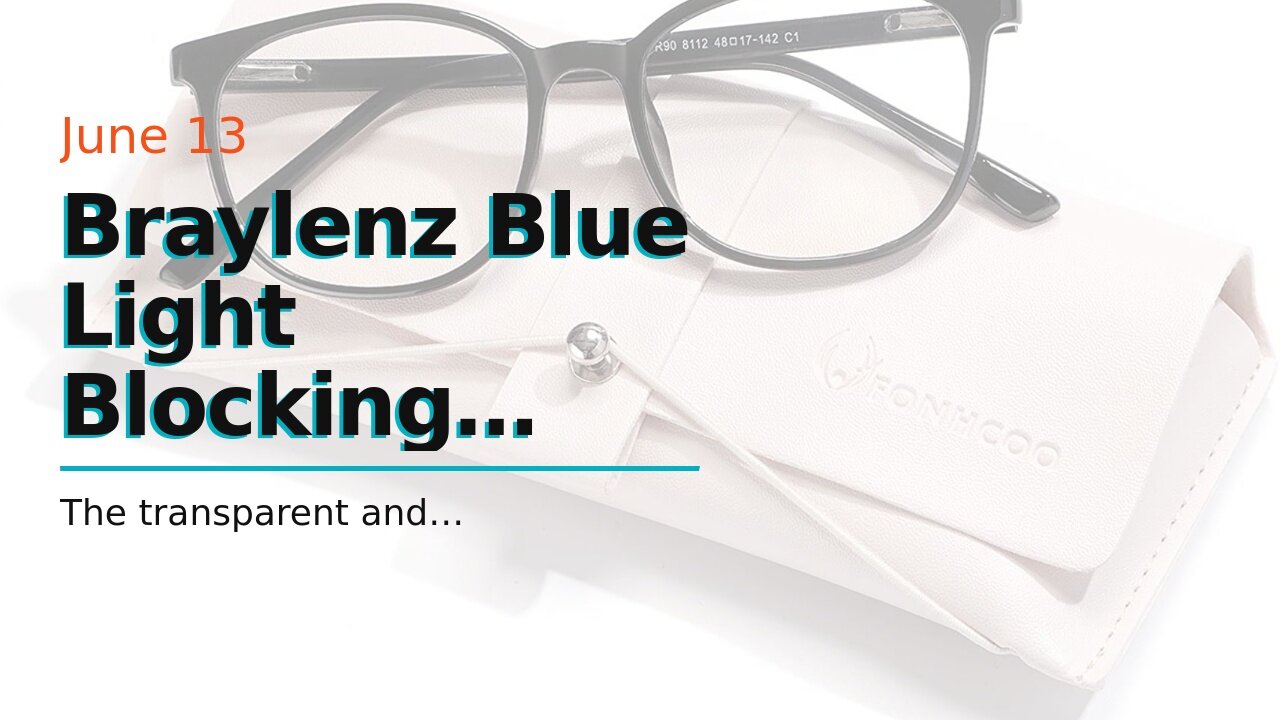 Braylenz Blue Light Blocking Glasses for Kids Boys Girls Flexible TR90 Eyeglasses Frame Age 3-1...