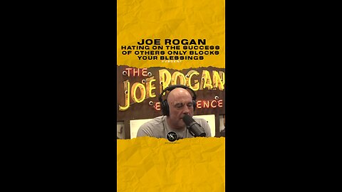 @joerogan Hating on the success of others only blocks your blessings