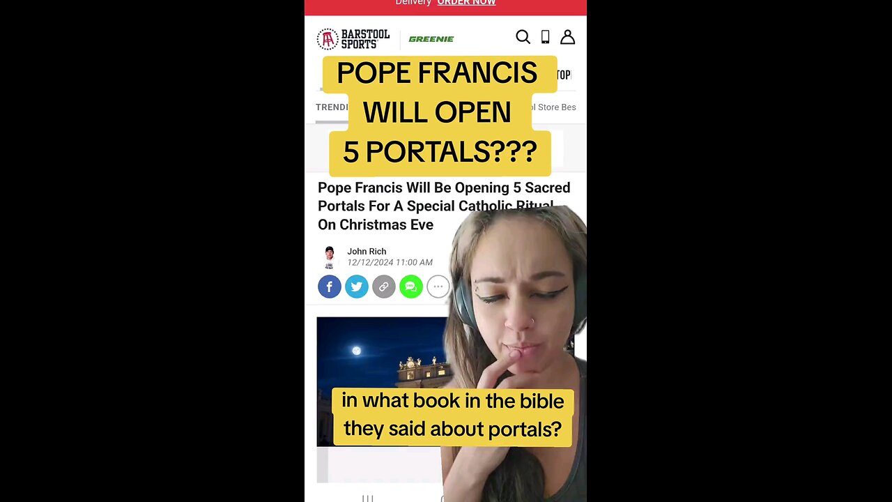 POPE FRANCIS will OPEN 5 PPRTALS in a RITUAL for xmas... Vatican has been lying to you all your life