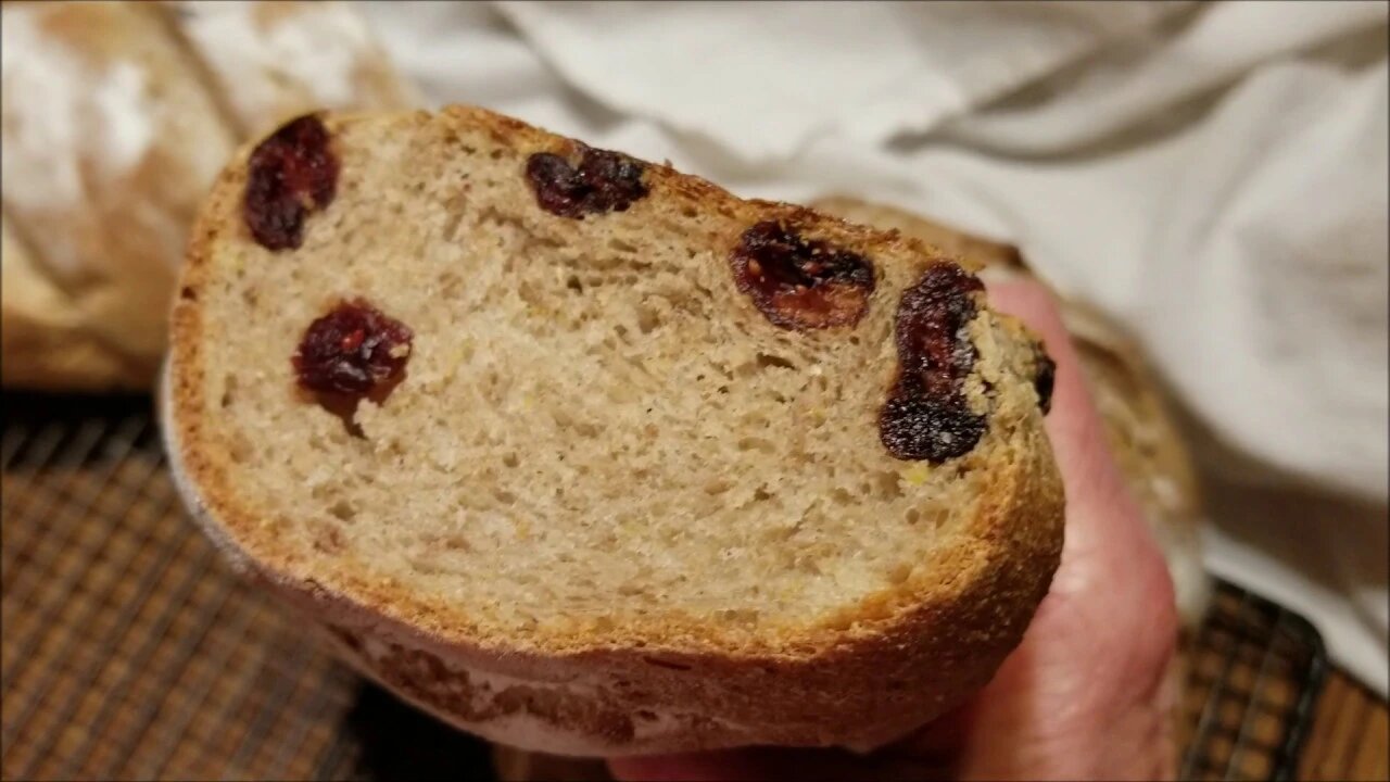 Crusty Rosemary Walnut Rye Bread