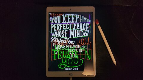 Isaiah 26:3 Quick Draw Sesh Before Bed
