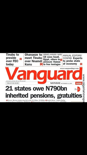 Newspaper frontpages