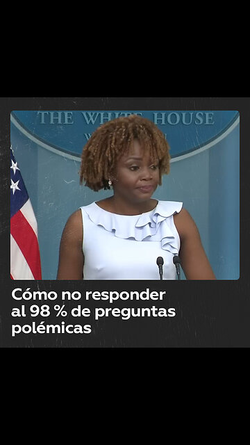 Karine Jean-Pierre solo ha respondido al 2 % de las preguntas sobre los escándalos
