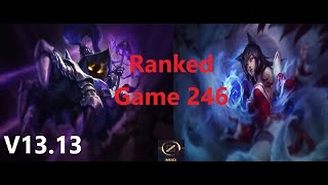 Ranked Game 246 Veigar Vs Ahri Mid League Of Legends V13.13