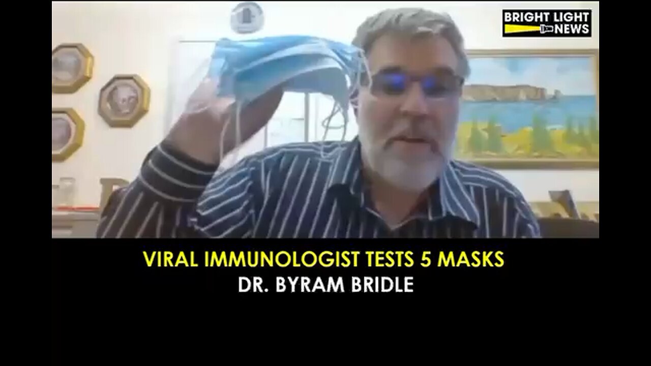 20230823 病毒免疫学家和疫苗学家 Dr. Byram Bridle：通过一个简单的实验，驳斥了口罩阻止传播能力。