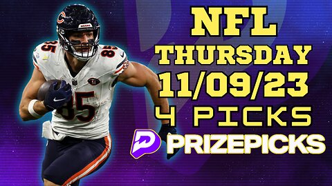 #PRIZEPICKS | BEST PICKS FOR WEEK 10 #NFL THURSDAY | 11/09/2023 | TODAY | #BESTBETS | #FOOTBALL