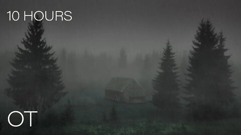 Spooky Stormy Night in Transylvania | Soothing Heavy Rain Sounds | Relax | Study | Sleep | 10 HOURS