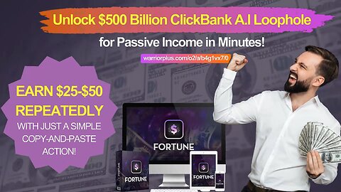 Unlock $500 Billion ClickBank A.I Loophole for Passive Income in Minutes!