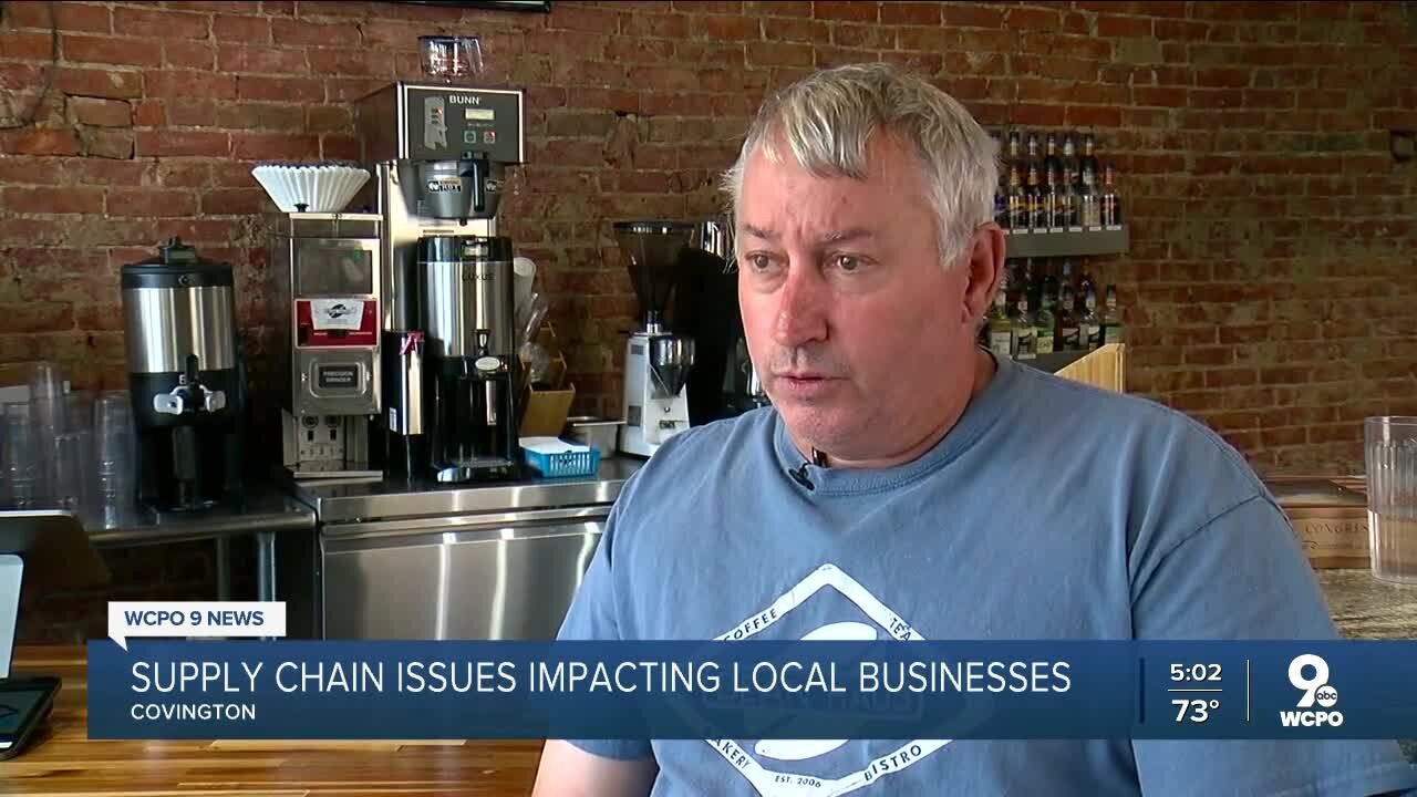 Supply chain pressure trickles to local businesses, customers