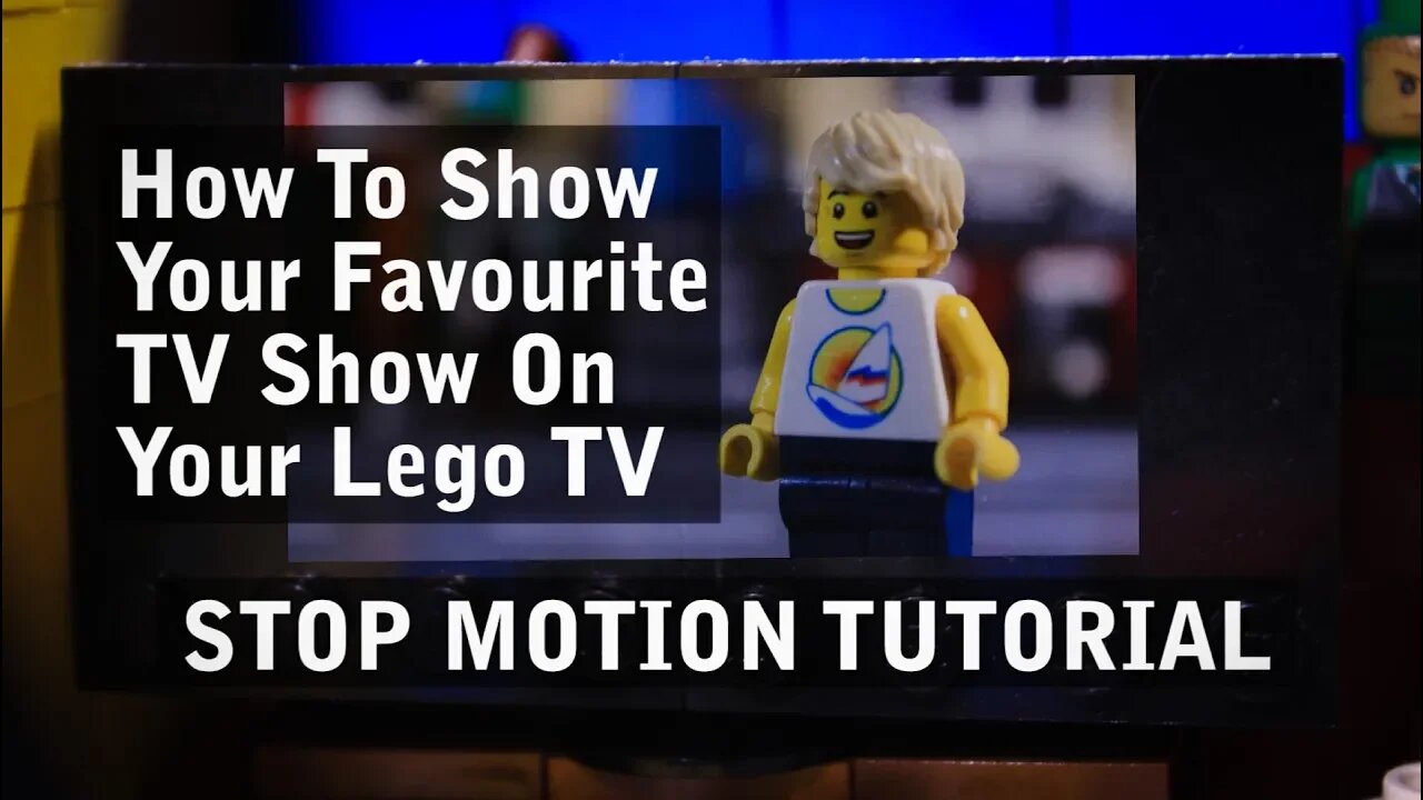 How to Show Real TV Shows or Movies on Your Lego TV (Stop Motion Tutorial)